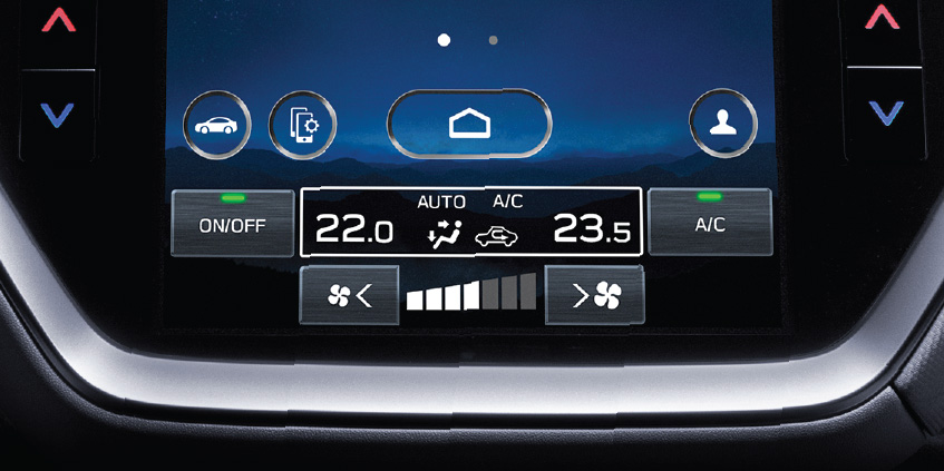 Control aire acondicionado de un Subaru 